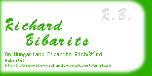 richard bibarits business card